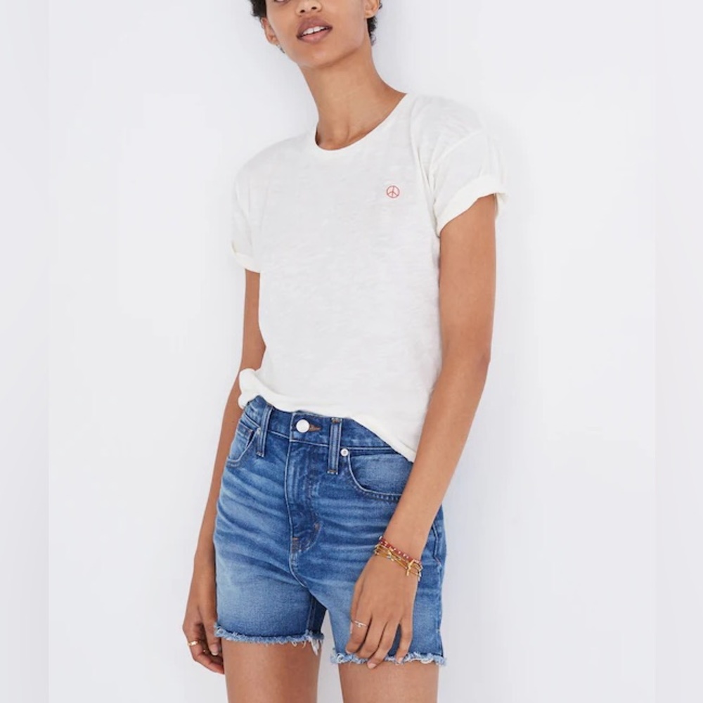 MADEWELL  high rise denim  Short in Butler Wash. Size 25